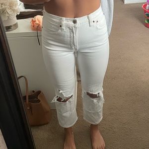 Abercrombie white jeans